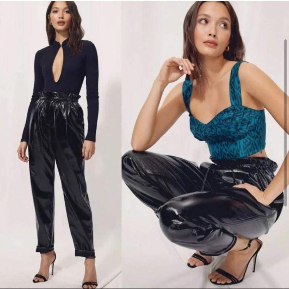NWT Aritiza Wilfred Jive Faux Leather Black Pants